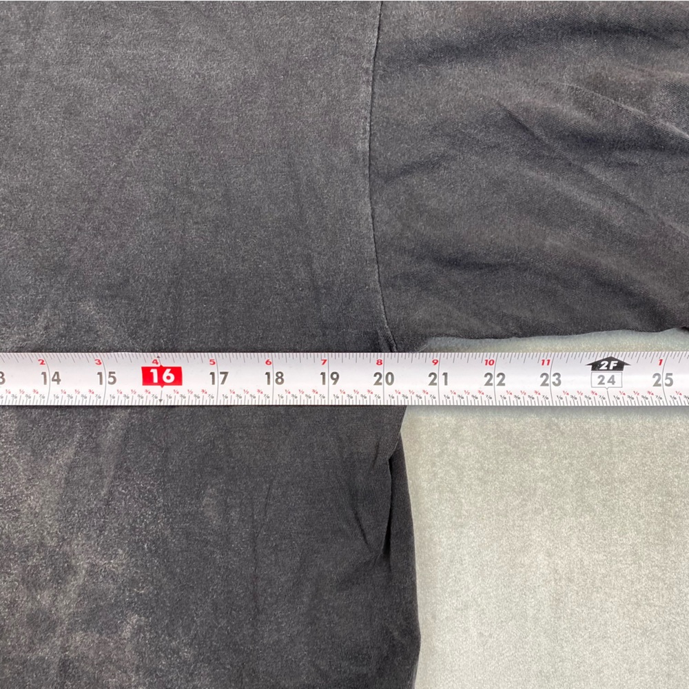 Vintage London Faded Single Stitch T Shirt Charcoal XL - Picture 6 of 10